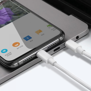 USB C देखि USB C 5A/100W चार्जिङ र ई-मार्कको साथ सिंक केबल