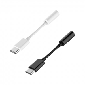 USB C dan 3,5 mm gacha bo'lgan ayol eshitish vositasi uyasi adapteri