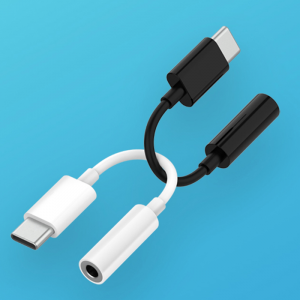 USB C ਤੋਂ 3.5mm ਫੀਮੇਲ ਹੈੱਡਫੋਨ ਜੈਕ ਅਡਾਪਟਰ