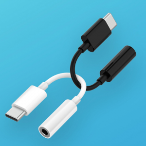 USB C - 3,5 mm naaraskuulokeliitäntäsovitin